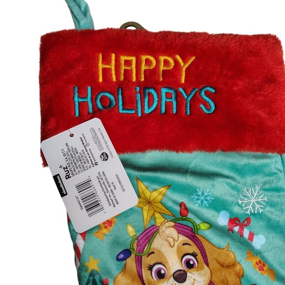 Nickelodeon Paw Patrol 18 inch Embroidered Plush Christmas Stocking - Picture 5 of 5